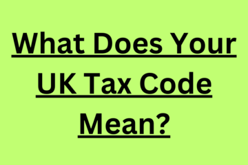 What Does Your UK Tax Code Mean